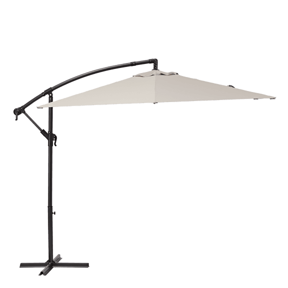Sombrilla para Jardín NATERIAL Polar Hexagonal con Brazo Lateral Beige Protección UV