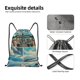 thumbnail image 4 of Fotbe Comic Airplane Cockpit Illustration Bolsa Mochila con Cordón Estampada, Bolsa de Gimnasio Deportiva, Bolsa Cinch, Bolsa con Cordón para Hombres y Mujeres-Medium, 4 of 6