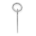 thumbnail image 2 of 14k Or Blanc Petit Bloc Lettre I Pendentif Initial, 2 of 4
