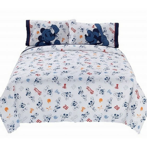 Disney Mickey Mouse Sports Full Bed, Disney Bedsheets King Size