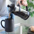 thumbnail image 5 of Ovente Cafetera de prensa francesa, té y espresso, vidrio de borosilicato resistente al calor con sistema de 4 filtros de acero inoxidable, jarra portátil sin BPA, perfecta para cerveza fría y calient, 5 of 5