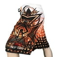 thumbnail image 3 of Mens Swim Trunks Quick Dry Bathing Suit Bathing Swimsuits Board Shorts with Pockets Blue & Green Leaves Print No Mesh Liner Bathing Suit, 3 of 8