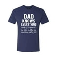 thumbnail image 2 of Wild Bobby,Dad Knows Everything Know It All Funny Men, Father's Day, Tees, Father's Day, Men Premium Tri Blend Tees, Vintage Navy, 2XL, 2 of 3