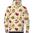thumbnail image 5 of Hoodies for Men - Cute Food Beef Onions Mushrooms Long Sleeve Comfrt Men'S Fashion Hoodies & Sweatshirts, Sweatshirts for Men Hoodies Pullover Clothing Clothes with Pouch, 5 of 7