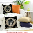 thumbnail image 4 of FCXZI Wolf Chain Tattoo Holiday Pillow Case for Home Sofa Couch 18x18in, 4 of 5