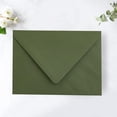 thumbnail image 2 of Sobre PONATIA A7 con solapa europea, verde oliva, con forro de flores, 50 unidades, 2 of 9