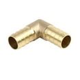 thumbnail image 3 of 16mm Brass Barb Elbow 90 Degree Male Thread Connector Adaptor for Air Water Gas Oil Pipe 5pcs, 3 of 4