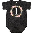 thumbnail image 3 of Inktastic 1st Birthday Rose Flower Wreath Girls Girls Baby Bodysuit, 3 of 5
