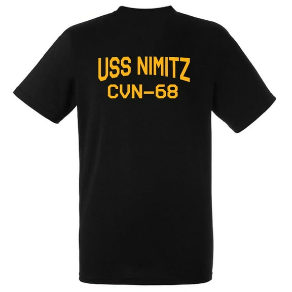 USS Nimitz CVN-68 Aircraft Carrier Supercarrier Standard Size Short Sleeve Tee Shirt