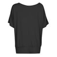 thumbnail image 6 of TYGHBN Women's Oversized T-Shirt with Batwing Sleeves Short Sleeve Tops Womens Shirts Long Sleeve Womens Loose Athletic Tees Long Sleeve The Shirt Tall Long Sleeve Shirts for Women Long Sleeve Shirt, 6 of 6