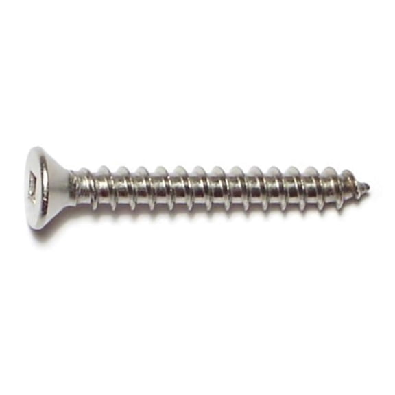 #10 x 1-1/2" 18-8 Stainless Square Flat Sheet Metal Screws SMSFSS-343 (20 pcs.)