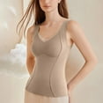 thumbnail image 5 of Mepaouo Sleeveless Thermal Tank Top for Women Sweetheart Neck Fleece Camisole Warm Base Layer(Khaki,L), 5 of 9