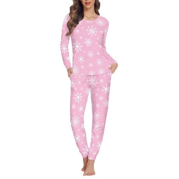Conjunto de pijamas de manga larga para mujer, ropa de dormir informal y acogedora, jersey de otoño e invierno, regalos de navidad