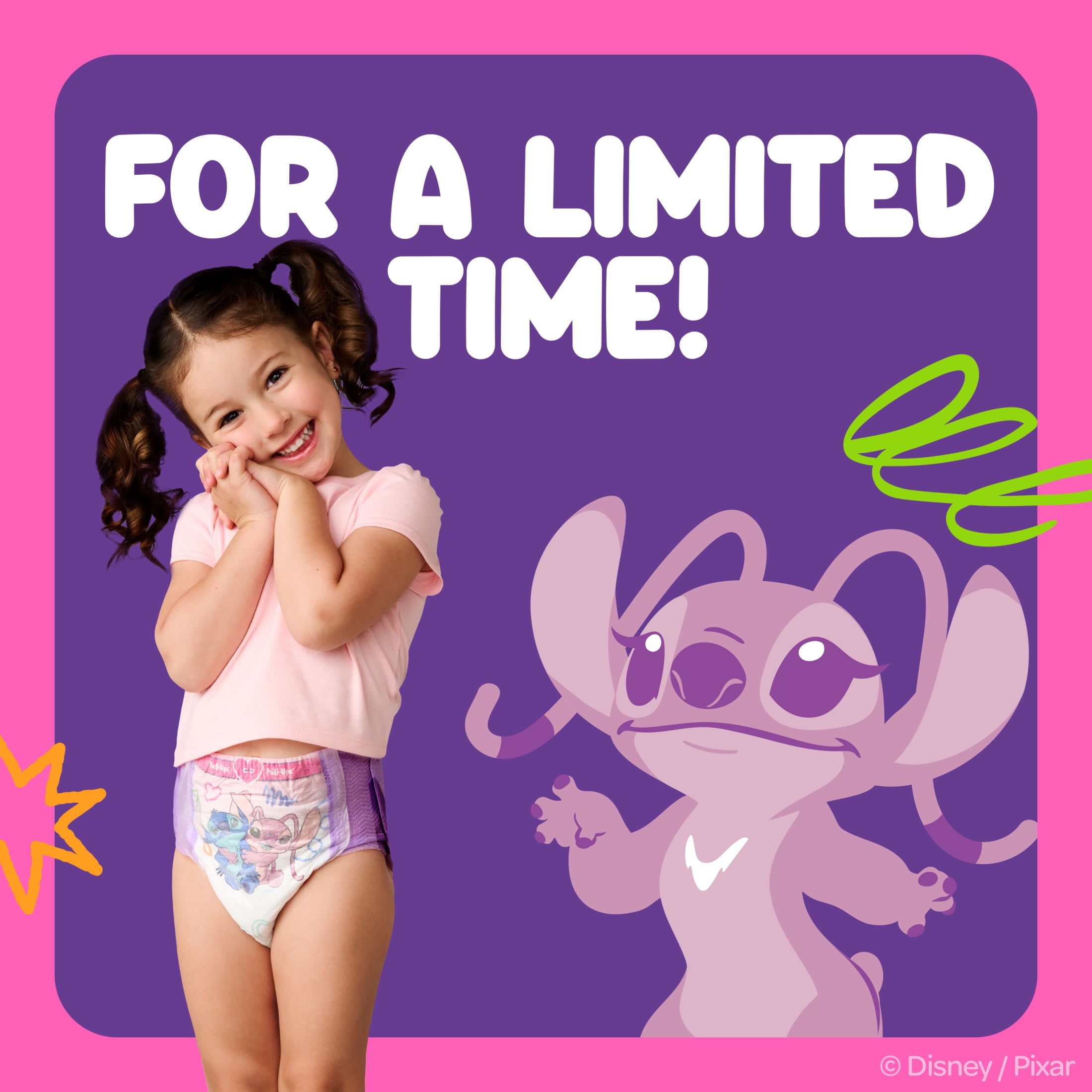 Pull-Ups Girls Potty Training Pants Disney Special Edition, 4T-5T, 60 Count