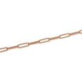 thumbnail image 3 of 14k Rose Gold 5mm Paper Clip Link Necklace (22"), 3 of 4