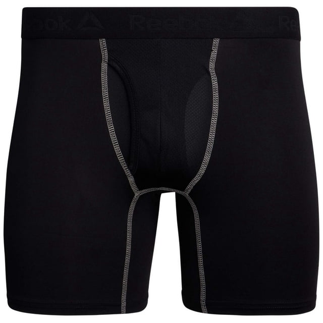 Reebok Boxeurs de Performance pour Hommes avec Braguette Fonctionnelle (Lot de 4)