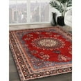 thumbnail image 2 of Ahgly Company Indoor Rectangle Traditional Orange Salmon Pink Persian Area Rugs, 7' x 9', 2 of 6