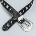 thumbnail image 5 of Aurgiarme Sparkling Glitters Belt for Women Girl with Bead Trim Adjustable Sequins Skinny Waist Belt for Various Event and Outfit, 5 of 8