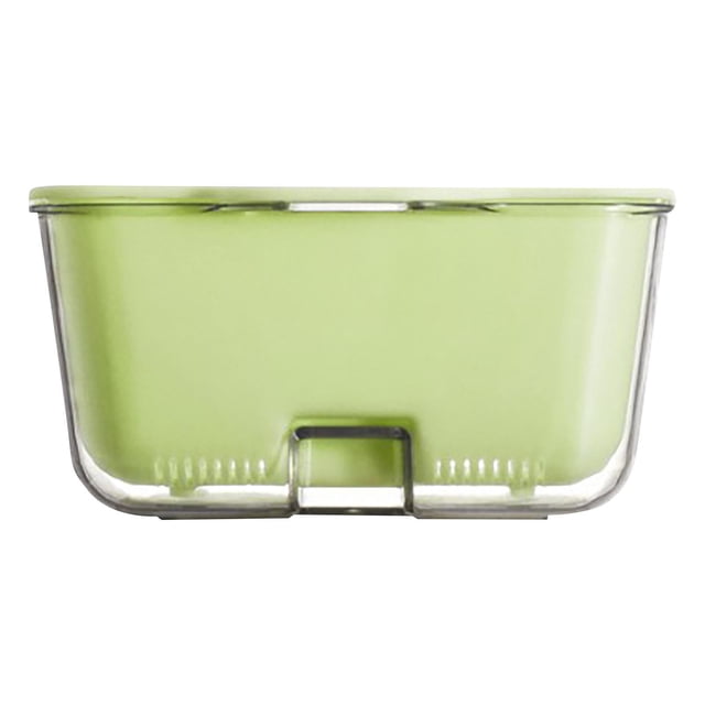 Pompotops 2023 Kitchen Household Double-layer Transparent Drainage Basket Kitchen Household Clearance