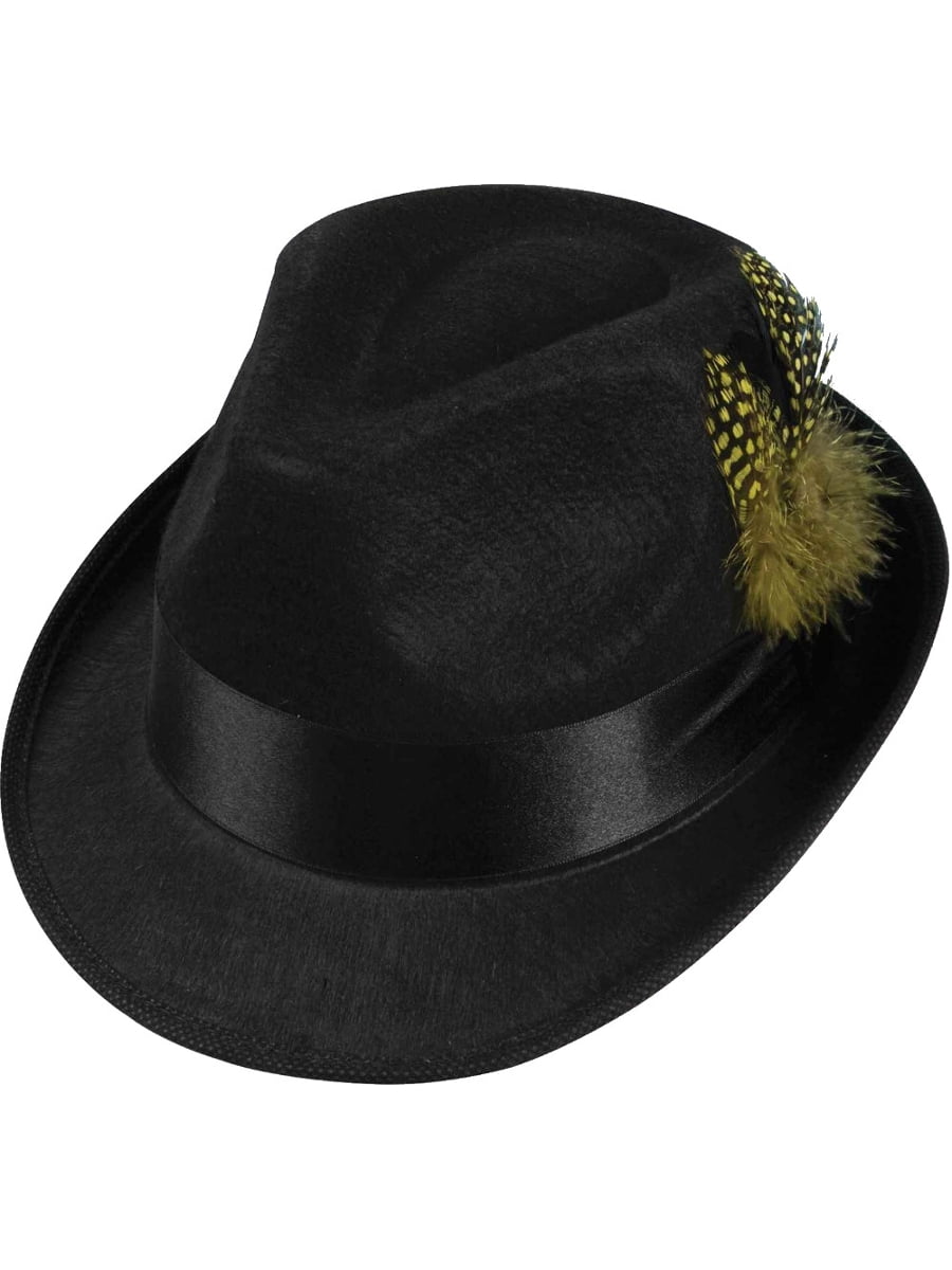 fedora hat with feather