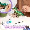 thumbnail image 4 of Collectible Dinosaur Toy Kit With Surprise Dino Egg, Build And Paint DIY Set, Building Toy And Arts And Crafts For Kids Ages 6-8, Painting Art Set, Multicolor, 4 of 6