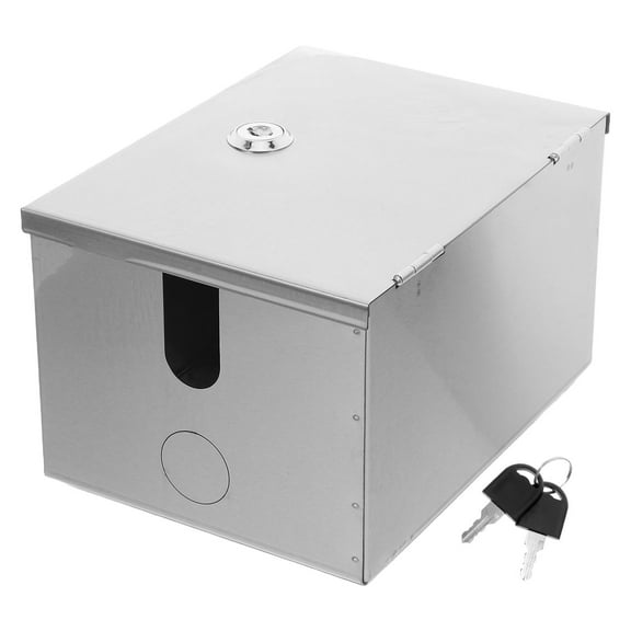 OUNONA Lockable Weatherproof Metal Outdoor Electrical Outlet with Protective Design