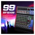thumbnail image 2 of 8 Channel Mixer Interface For DJ Mixing Console Controller Recording Studio With 99 DSP Digital Effects ,Easy to Operate, 2 of 6