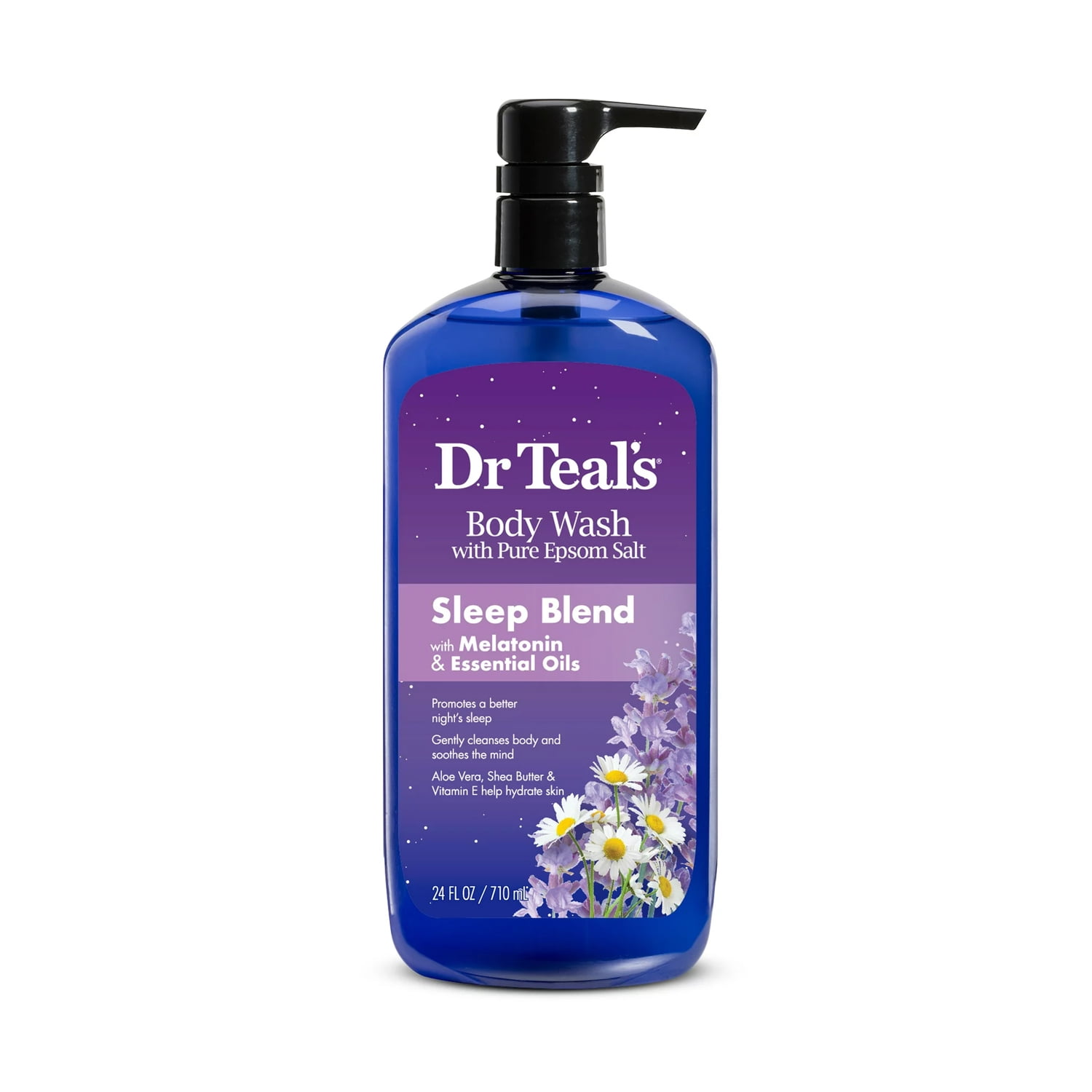 Dr Teal's Body Wash with Pure Epsom Salt, Sleep Blend with Melatonin