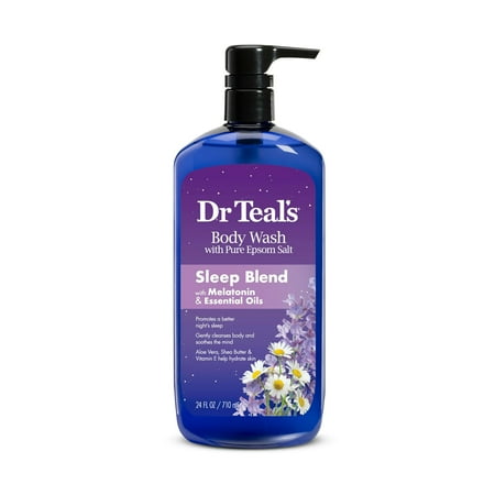 Dr Teal's Body Wash with Pure Epsom Salt, Sleep Blend with Melatonin