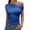 Royal blue, variant on Sleeveless Summer Solid Color Cowl Neckline Women Tank Tops