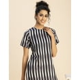 thumbnail image 5 of Moomaya Short Sleeve Round Neck Printed Dress - Women's Stylish Bodycon Dress, 5 of 9