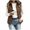 Brown, variant on Cmfcve Womens Quilted Puffer Vest Sleeveless Zip Up Padded Jacket Stand Collar Casual Warm Layering Vest for Fall Winter