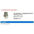 thumbnail image 2 of Tail Light Relay - Compatible with 1993 - 1996 Toyota T100 1994 1995, 2 of 2