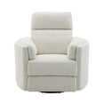 thumbnail image 5 of ACME Sagen Boucle Fabric Upholstered Swivel Glider Recliner in Beige, 5 of 11