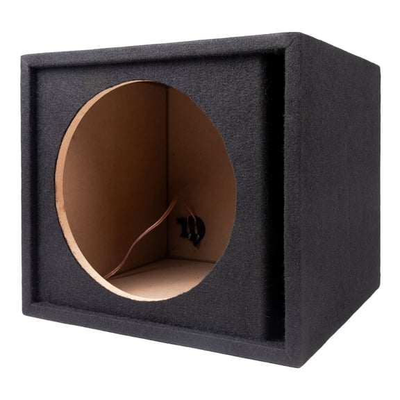 Maxxlink MBXP-112 12 Inch Single Ported Subwoofer Box Enclosure, Universal Fit, Black