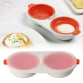 thumbnail image 3 of Microwave Egg Cooker  PP Removable Drain Basket Egg Cooker For Microwave Boiled Eggs Raised Horizontal Grid, 3 of 8