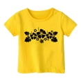 thumbnail image 3 of Hauts pour Filles Tout-Petits Garçons et Filles Mode Décontractée Imprimé Col Rond Manches Courtes T-Shirt Haut, 3 of 3