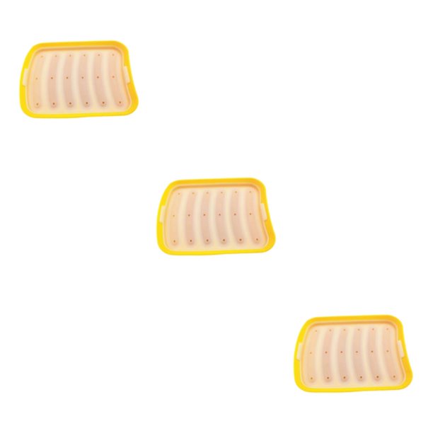 Yuarrent Molde de Silicona Antiadherente – Para Hot Dogs Distribución Uniforme del Calor Salchicha Antióxido amarillo Type1 NO1