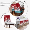 thumbnail image 6 of Christmas Snowman Chair Covers Set of 4 Snowflake Hat Scarf Chair Back Covers Stretch Removable Washable Slipcovers Protector for Dining Room Kitchen Party Decor, 6 of 9