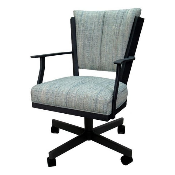 Montana Swivel Metal Dining Caster Chair on Reading Base