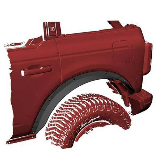 Black Horse Off Road FFFBR21 Rear Fender Flares for Ford Bronco