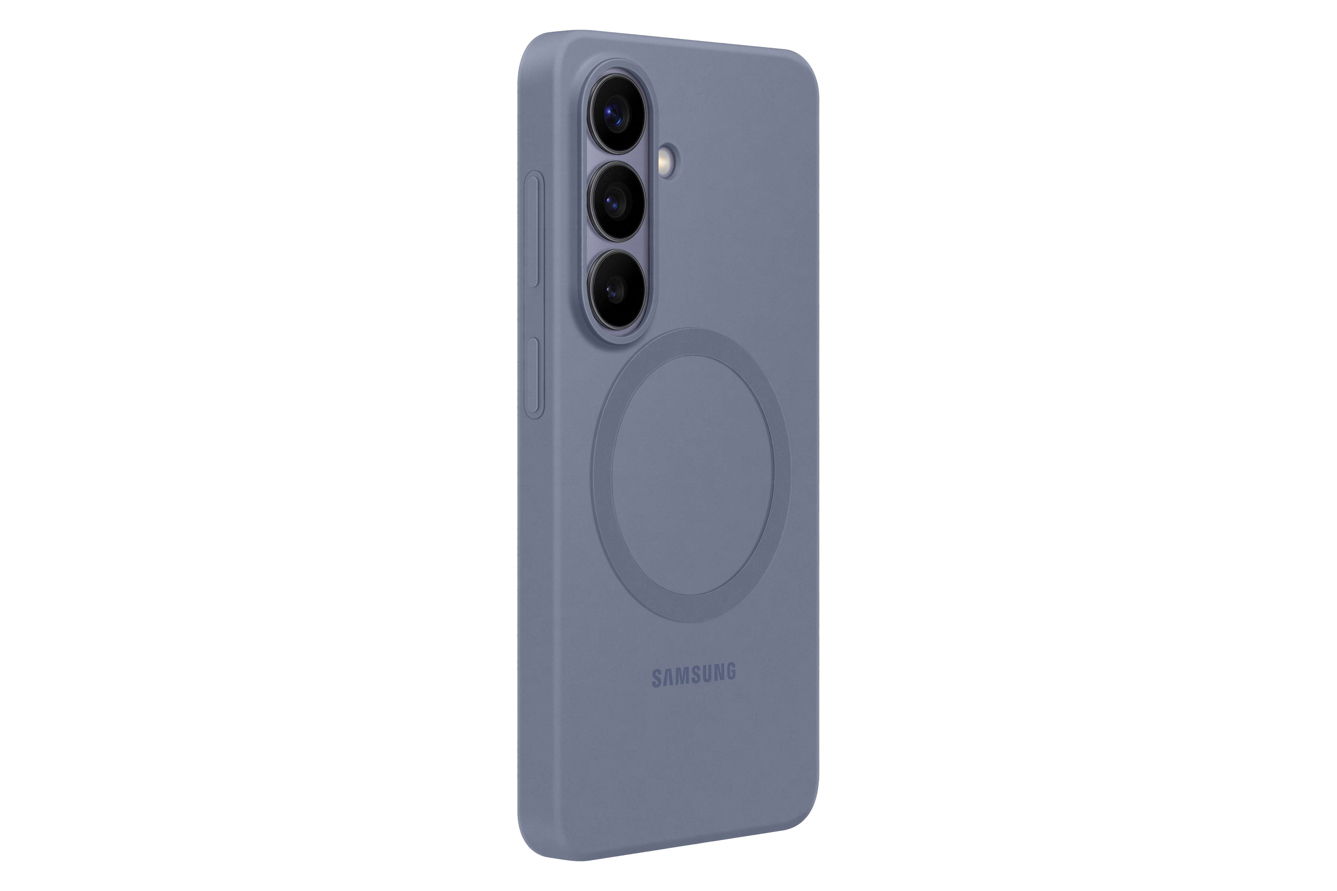 Samsung S26+ Silicone Magnet Phone Case, Blue Violet