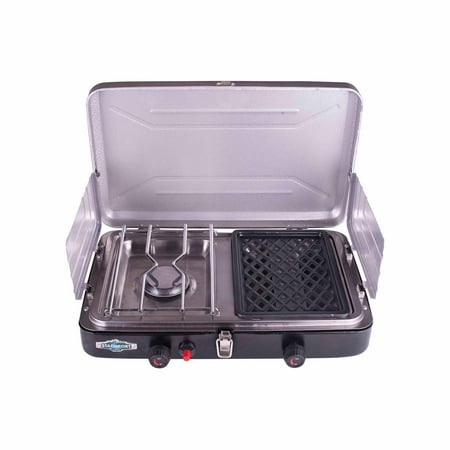 Buy Stansport Camp Stove Grill Combo, Black