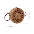 thumbnail image 2 of FONDOTIN Natural Rattan Woven Bag with Round Design and Cotton Material for Fashionable Use, 2 of 7