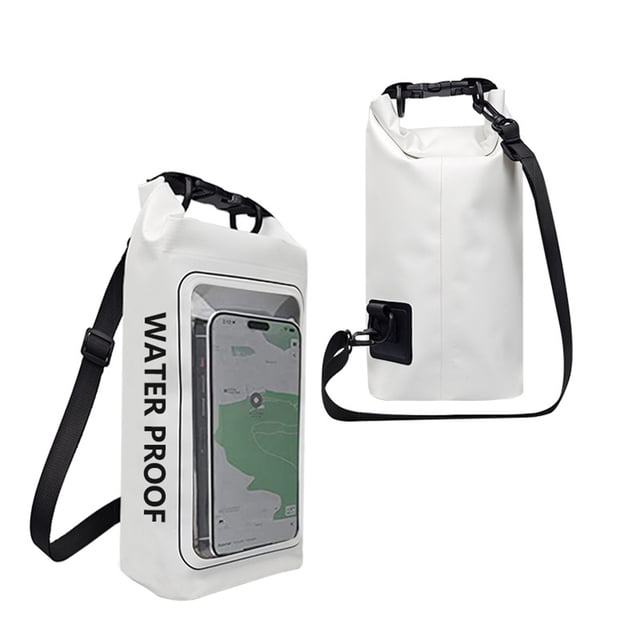 TFixol 2L Waterproof Crossbody Bag for Outdoor Activities, PVC Swim Bag with Detachable Strap, Touch Screen Compatible, Multiple Colors Available