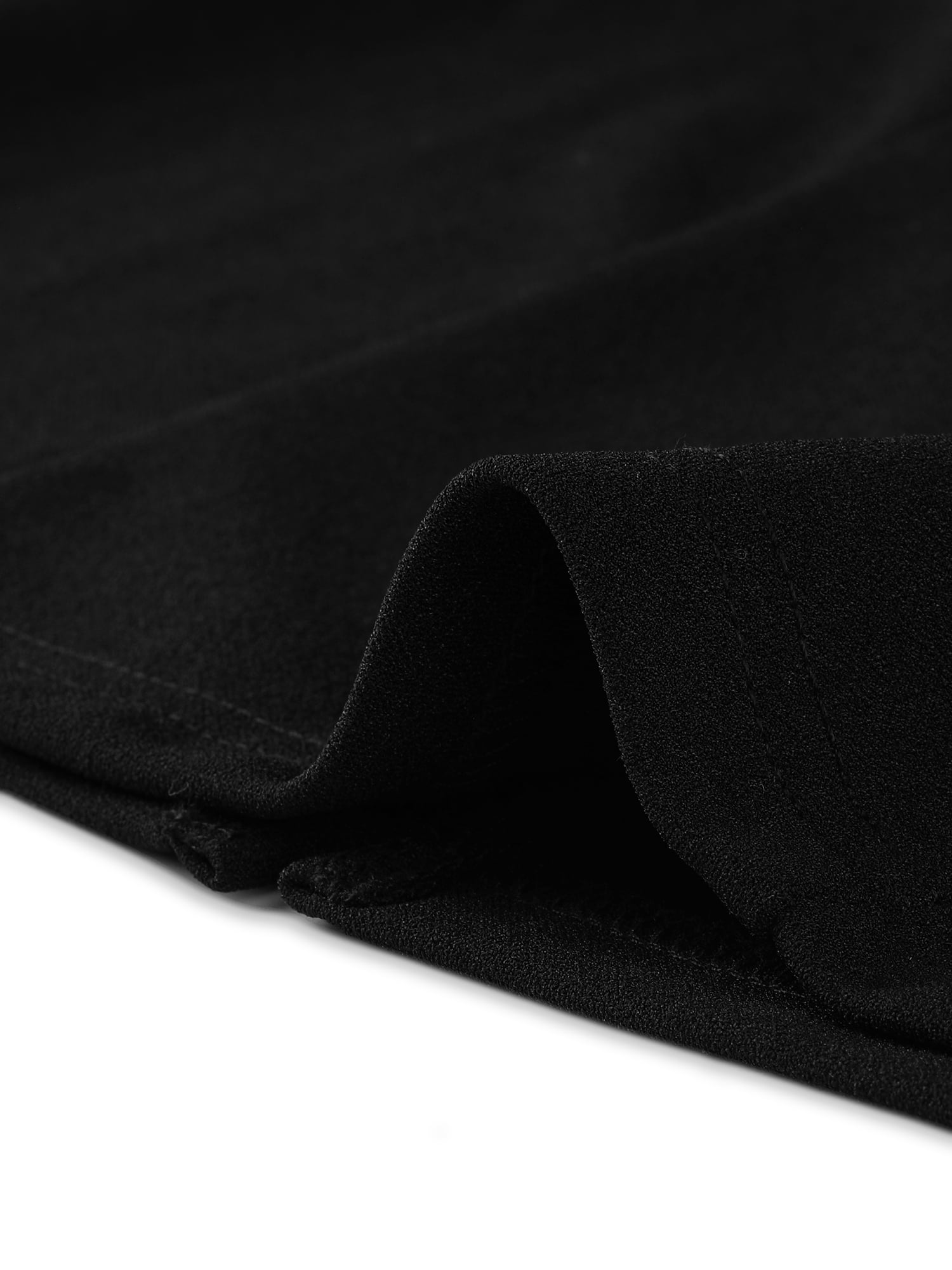DARING DIVA Pencil Sleeveless Wrap V Neck Belted Office Dresses M Black