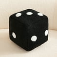 thumbnail image 3 of Pillow Cube Dice Pillow Unique Throw Pillows - 11.8 Inch Plush Pillows Cube Pillowcase for Sofa Bed Graphic Decorative Cushion for Modern Home Decor(Black), 3 of 8