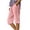 A-Pink466, variant on SONXAHE Ruffle Hem Knee Length Capri Pants for Women Side Pocket Weekend Walk Cropped Trousers