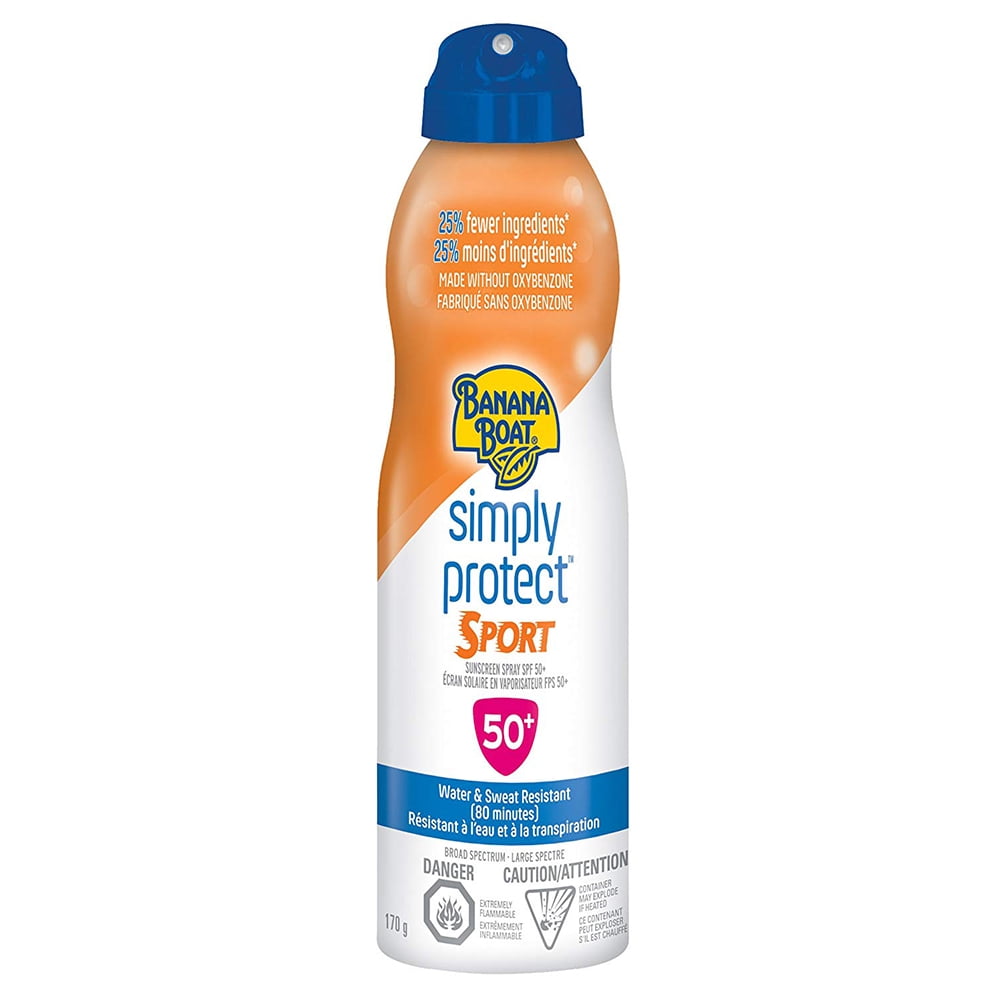 Banana Boat Simply Protect Sport Sunscreen Spray, Made without