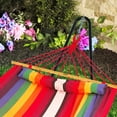 thumbnail image 4 of Bliss Hammocks Wide Hammock w/ Pillow & Velcro Straps - Red, Size 80" L x 48" W, 4 of 4